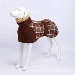 Jackets Warm Thicken Big Dog Coat Jacket for Medium Large Dogs Winter Pet Clothes Greyhound Wheeling Clothing mascotas ubranka dla psa