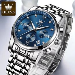 Olevs Men's Quartz Watch Business Waterproof Men's Watch 41mm
