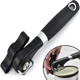 1pc Can Opener, Manual Stainless Steel Can Opener With Durable Safety Ergonomic Handle, Kitchen Utensils, Kitchen Gadgets