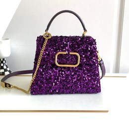 Designer Bag VSLING 3D Premium large rivet Crystal brick shoulder Bag with a small rhinestone embroidered bag with screws