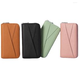 Wallets Genuine Leather Female Coin Purse Women's Wallet Made Of Luxury Designer Card Holder Fashion Long Clutch Bags For Phone