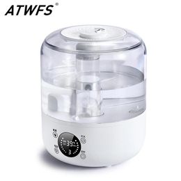 Appliances Atwfs Highcapacity Water Smart Air Humidifier Diffuser Home Office Ultrasonic Purification Aromatherapy Humidification