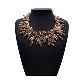 Pendant Necklaces Vintage Gold Colour Ethnic Maxi Statement Necklace Women Jewellery Personality Show Necklaces Pendants Facroty Sale Collares 230617