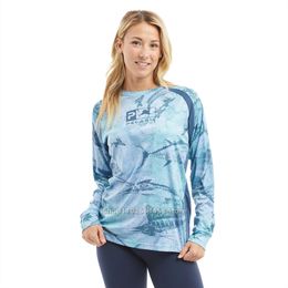 Other Sporting Goods PELAGIC Gear Women Fishing T-shirt Crewneck Long Sleeve UV Protection 50 Fishing Shirt Summer Anti-sweat Outdoor Angling Clothes 230617