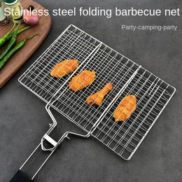 BBQ Tools Accessories Veggie Grill Baskets for Outdoor Grill Stainless Steel BBQ Vegetable Grilling Basket Tray for Fish Veggies Kabob Vegetables 230617