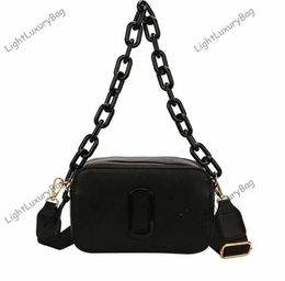 Designer M Brand Camera Bags J Thick Chain Shoulder CrossBody Bag Fashion Outdoor Tote Women Leather Luxury Handbags Classic Female Purses 230618
