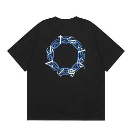 Designer Trapstar T Shirt Letter Form A Circle Red Blue Chain Clothing Tees Fashion Brand Pure Cotton Short Sleeve Tshirt Loose Shirts 253