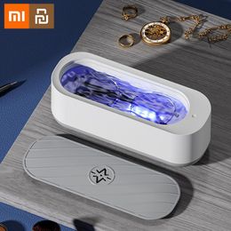 Telescopes Xiaomi Youpin Upgraded Ultrasonic Cleaning Hine High Frequency Vibration Usb Purple Light Cleanser Ring Glasses Watch Cleaner