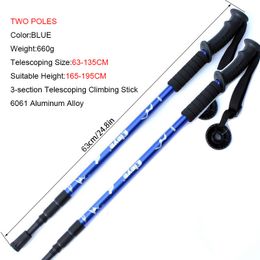 Trekking Poles Anti Shock Hiking For Telescopic Walking Stick Women Alpenstock Climbing Sticks Reptiles Seniors Backpacking 230617