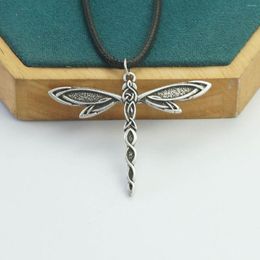 Pendant Necklaces Sanlan Retro Personality Animal Dragonfly Necklace For Women Gift Jewelry