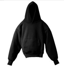 Autumn/Winter 2023 New Plush Solid Hooded Sweater Fashion Brand Off Shoulder Hoodie Men's Top