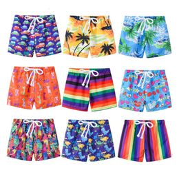 Shorts Kids Summer Swim Shorts Baby Boys Girls Swimwear Toddler Kids Fashion Print Swimwear Swimsuit Beach Short Pants 2-7T 230617