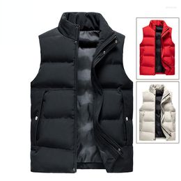 Men's Vests 2023 Men Spring Autumn Vest Jackets Zipper Male Lightweight Solid Color Packable Puffer Sleeveless Coats Clothing Y55