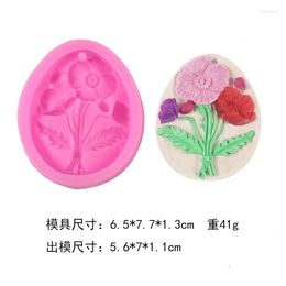 Baking Moulds P1622 Flowers Yumeiren Hanging Plaster Plate Silica Gel Mould Diffuser Pieces