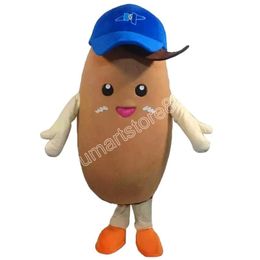 Performance Delicious Potato Mascot Costume Carnival Unisex Adults Outfit Adults Size Xmas Birthday Party Outdoor Dress Up Costume Props