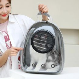 Carrier Astronaut Window Bubble Carrying Travel Bag Breathable Space Capsule Transparent Pet Carrier Bag Dog Cat Backpack Pet Supplies