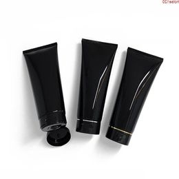 200ml Black Glossy Cosmetic Soft Tube Travel Makeup Squeeze Sub-bottling Refillable Packaging Containers Lotion Hose 30pcs/lothigh qty Aacju