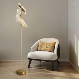 Floor Lamps Led Nordic Modern Minimalist Acrylic Lamp Shade Living Room Study Sofa Corner Bedroom Bedside