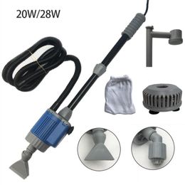 Tools 20/28W Electric Aquarium Fish Tank Water Change Pump Aquarium Cleaning Tool Water Changer Gravel Cleaner Syphon Philtre Pump