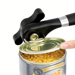 1pc Can Openers Can Opener Cut Easy Grip Manual Opener Knife For Cans Lid Plastic Professional Kitchen Tool Safety Hand-actuated Side