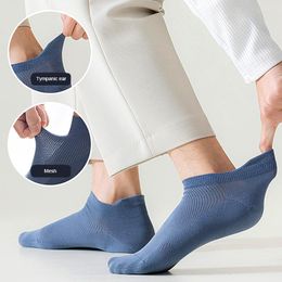 Men's Socks Men's High Quality Spring/summer Ankle Solid Mesh Thin Cotton Breathable Deodorising