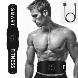 Integrated Fitness Equip Electric Stimulation Muscle Muscl Trainer Vibration Fat Burning Slimming Body Belt Equipment Weight Loss USB Charged 230617