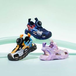 New Summer Rotary Buckle Children's Sandals Boys and Girls' Baotou Beach basketball Shoes boy casual children sneakers