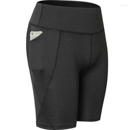 Active Shorts Quick Dry Women Pocket Compression Running Elastic Jogging Fitness Gym Tights High Waist Yoga Workout Leggings Trousers