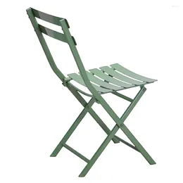 Camp Furniture Outdoors Leisure Time Chair Iron Plate Folding Balcony Backrest Stool Northern Europe