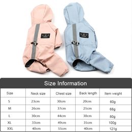 Rompers Impermeable Perro Dog Clothes Jacket Ropa Para Ubranka Dla Psa For French Bulldog Chihuahua Pet Raincoat Coat Roupa Puppy Abrigo