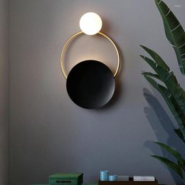 Wall Lamps Modern Minimalist Wam/Cold /3 Colours Lighting For Living Room Bedroom Bedside LED Sconce Aisle Light