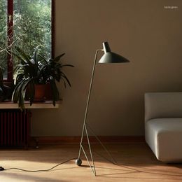 Floor Lamps Nordic Black Light Living Room Decoration Restaurant Triangle Lamp Standing Bedroom Reading Lighting