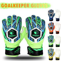 Sports Gloves Professional Goalkeeper Gloves Men Women Adults Kid Football Soccer Goalie Gloves Non-slip Thicken Latex Glove Finger Save Guard 230617