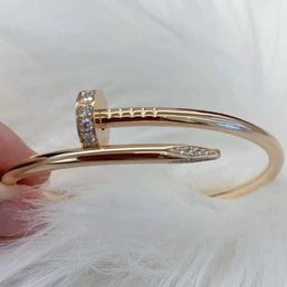 Hot selling funds Card nail bracelet for men and women trendy ins does not fade fashionable trend ancient style simple elegant