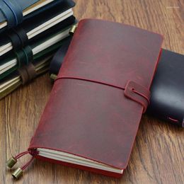 Fromthenon Handmade Genuine Leather Notebook Vintage Traveler's Journal Cowhide Diary Looes Leaf Now BUY 1 Book Get Accessories