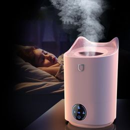 Humidifiers No Filter Stick 4l Big Ultrasonic Air Humidifier for Baby Quiet Home Car Aromatherapy Essential Oil Aroma Diffuser Touch Screen