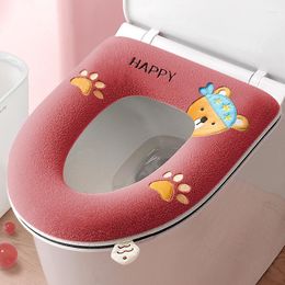 Toilet Seat Covers Bathroom Accessories Soft Clean Winter Gasket Home For All Seasons Waterproof Zipper Style Cushion