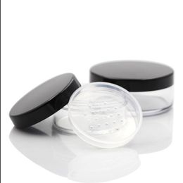 24 x 30g 50g Empty Powder Containers With Sifter For Cosmetic Powder, Sifter Plastic Jar Loose Powder Tin Box Pot Wholesale Svxrm