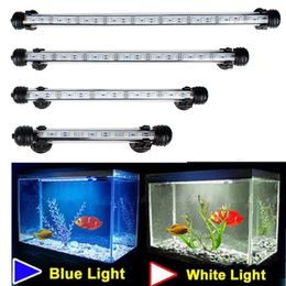 Aquariums Lighting Waterproof LED Aquarium Lights Fish Tank Light Bar Blue/White 19/29/39/49CM Submersible Underwater Clip Lamp Aquatic Decor EU 230617