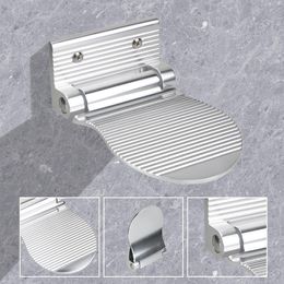 Mats Shower Footstool Aluminium Alloy Black/Silver Bathroom Accessories Shoe Shine Pedal Antislip Footrest Bathroom Rest Pedestal