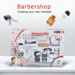 Tools Workshop Kids Hair Salon Kit Pretend Play Hairdressing Simulation Toy for Toddler Hair Dryer Beauty Tools make up set for little girl boy 230617