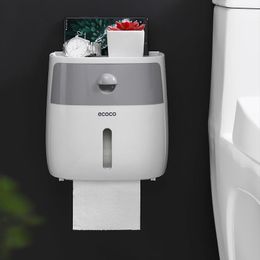 Sets Bathroom Trp Toilet Brush Waterproof Toilet Paper Holder Trash Can Clean Tool And Storage Box Accessories Dustbin Basket