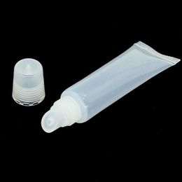 100/200pcs 8g 8ml Empty Lipstick Tube,Lip Balm Soft Hose,Makeup Squeeze Sub-bottling,Clear Plastic Lip Gloss Container Pnusg