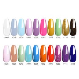 Kits Clou Beaute 20pcs Wholesale Nail Gel Polish Varnishes Glitter Semi Permanent Hybrid Gel Varnish Base Top Coat Uv Led Nail Art