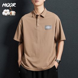 Men's T-Shirts HIQOR Vintage Fashion Japan Summer Men Solid Tops Harajuku Y2k Casual Trip Style Short Sleeved Quick Dry Front Pocket Appliques 230617