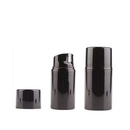 12pcs 30ml 50ml 80ml 100ml 120ml 150ml Empty Airless Lotion Cream Pump Bottle Black Skin Care Personal Care Travel Containers Tjxao