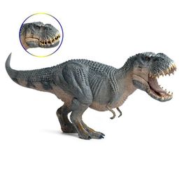 Transformation toys Robots 36.5cm Jurassic Tyrannosaurus Rex Model With Movable Mouth PVC Dinosaurs Action Figure Model Toy for Kids Gifts 230617