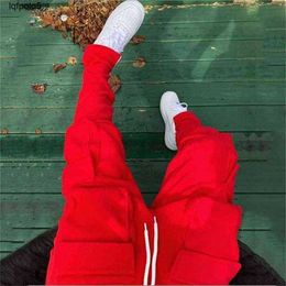 Fall Winter Streetwear Men's Cargo Pants Pockets Sweat Pant Casual Trousers Mens Jogging Sweatpants H1223 TONR TONR