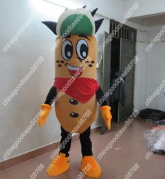Performance ham sausage Mascot Costume Halloween Cartoon Apparel Birthday Party Fancy Costume Mascotte