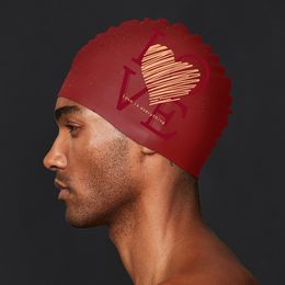 Swimming caps Unisex Big Size Wine Red Comfortable Swimming Cap Hats Accessories For Man Women Waterproof Fishtail 230617